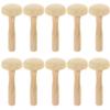 SAFIGLE 10Pcs Wooden Mushroom Ink Roller Printmaking Tool for DIY Art Craft Ergonomic Handle Rubbing Roller for Painting Scrapbooking Stamping Wood Material view 1