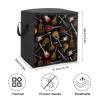 Guitars Storage Bag,Large With Handle Quilt Organizer Portable Zipper Storage Bags Foldable Storages Containers for Wardrobe Clothes Blanket Bedding view 2