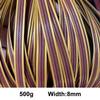 Tolospace 8mm Flat Synthetic Rattan Weaving Material, 500g Plastic Embossing Rattan Wicker Repair Supplies for Patio Furniture Repair, DIY Storage Basket view 2
