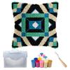 Cozykeke Pattern Latch Hook Kit,DIY Pillow Cover Cushion Craft Kits with Pre-Printed Canvas for Adults and Beginners, Suitable for Home Decor and Festival Gift 17 * 17in (BX63) view 1