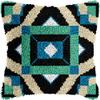 Cozykeke Pattern Latch Hook Kit,DIY Pillow Cover Cushion Craft Kits with Pre-Printed Canvas for Adults and Beginners, Suitable for Home Decor and Festival Gift 17 * 17in (BX63) view 3
