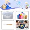 Cozykeke Pattern Latch Hook Kit,DIY Pillow Cover Cushion Craft Kits with Pre-Printed Canvas for Adults and Beginners, Suitable for Home Decor and Festival Gift 17 * 17in (BX63) view 4