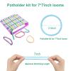 800 PCS Weaving Loom Loops for 7-Inch Loom, 8 Color Potholder Refill Bands, Durable Elastic Nylon Craft Loops for Kids & Adults DIY Weaving Projects, Colorful Arts & Crafts Supplies view 3