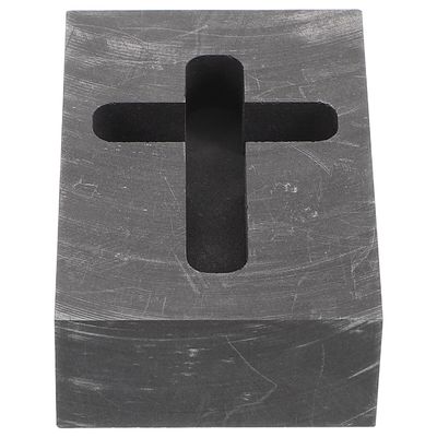 Housoutil High Temperature Crucible Cross Graphite Mold for Melting and Jewelry Casting Precision Mold for Silver and Crafting Heat Resistant Melting Casting Tool