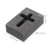 Housoutil High Temperature Crucible Cross Graphite Mold for Melting and Jewelry Casting Precision Mold for Silver and Crafting Heat Resistant Melting Casting Tool view 2