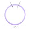 DEARMAMY Large Plastic Embroidery Hoop with Spring Tension Non-Slip Cross Stitch Ring for DIY Sewing Crafts Lightweight Frame for Embroidery Handcraft Wall Decoration Suitable for Beginners view 2