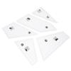 GLSTOY 5pcs Acrylic Quilting Template Rulers Dual-Function Sewing Gauge and Patchwork Cutting Tools for Precise Measurement and Piecing Triangles Lightweight Craft Supplies for Quilt view 1