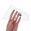 GLSTOY 5pcs Acrylic Quilting Template Rulers Dual-Function Sewing Gauge and Patchwork Cutting Tools for Precise Measurement and Piecing Triangles Lightweight Craft Supplies for Quilt view 3