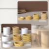 Knot Shape Tealight Holder Mold, Unique 3D Candle Holder Molds, Cylinder Jewelry Holder Container Storage Resin Molds for DIY Epoxy Concrete Art Craft Home Decor (4pcs) view 4