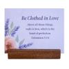 48 Encouraging Scripture Verse Cards with Walnut Wood Stand 2 Unique Sets: Watercolor Wildflowers + Elegant Floral Design Christian Desktop Bible Verse Affirmations for Daily Inspiration & Gifting view 1