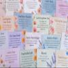 48 Encouraging Scripture Verse Cards with Walnut Wood Stand 2 Unique Sets: Watercolor Wildflowers + Elegant Floral Design Christian Desktop Bible Verse Affirmations for Daily Inspiration & Gifting view 3