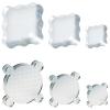 6 Pieces Crafting Stamp Blocks, Clear Acrylic Stamping Blocks, Grid Markings for Accuracy, 3 Sizes for Scrapbooking & DIY Projects view 1