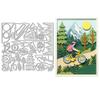 UNICRAFTALE 39Pcs Cycling Bicycle Carbon Steel Cutting Dies Stencils Cyclist Rider Cutting Dies for Paper Card Making Forest Mountain View Embossing Paper Die Stencils for Scrapbooking Photo Album view 1