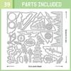 UNICRAFTALE 39Pcs Cycling Bicycle Carbon Steel Cutting Dies Stencils Cyclist Rider Cutting Dies for Paper Card Making Forest Mountain View Embossing Paper Die Stencils for Scrapbooking Photo Album view 2