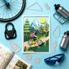 UNICRAFTALE 39Pcs Cycling Bicycle Carbon Steel Cutting Dies Stencils Cyclist Rider Cutting Dies for Paper Card Making Forest Mountain View Embossing Paper Die Stencils for Scrapbooking Photo Album view 4