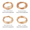 0.6-3.0mm Round Aluminum Wire Metal for DIY Bendable Bracelet Earrings Jewelry Making Findings 4 Rolls for DIY Jewelry Craft Making(Silver Color,0.6-1.2mm) view 2
