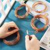 0.6-3.0mm Round Aluminum Wire Metal for DIY Bendable Bracelet Earrings Jewelry Making Findings 4 Rolls for DIY Jewelry Craft Making(Silver Color,0.6-1.2mm) view 3