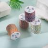 Elecrelive 17.2 Yards Macrame Cotton Rope 1.5mm Braided Bracelet String 4-Strand Twisted Twine String for Wall Hanger Plant Hanging Macrame Supplies view 2