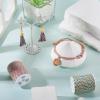 Elecrelive 17.2 Yards Macrame Cotton Rope 1.5mm Braided Bracelet String 4-Strand Twisted Twine String for Wall Hanger Plant Hanging Macrame Supplies view 3