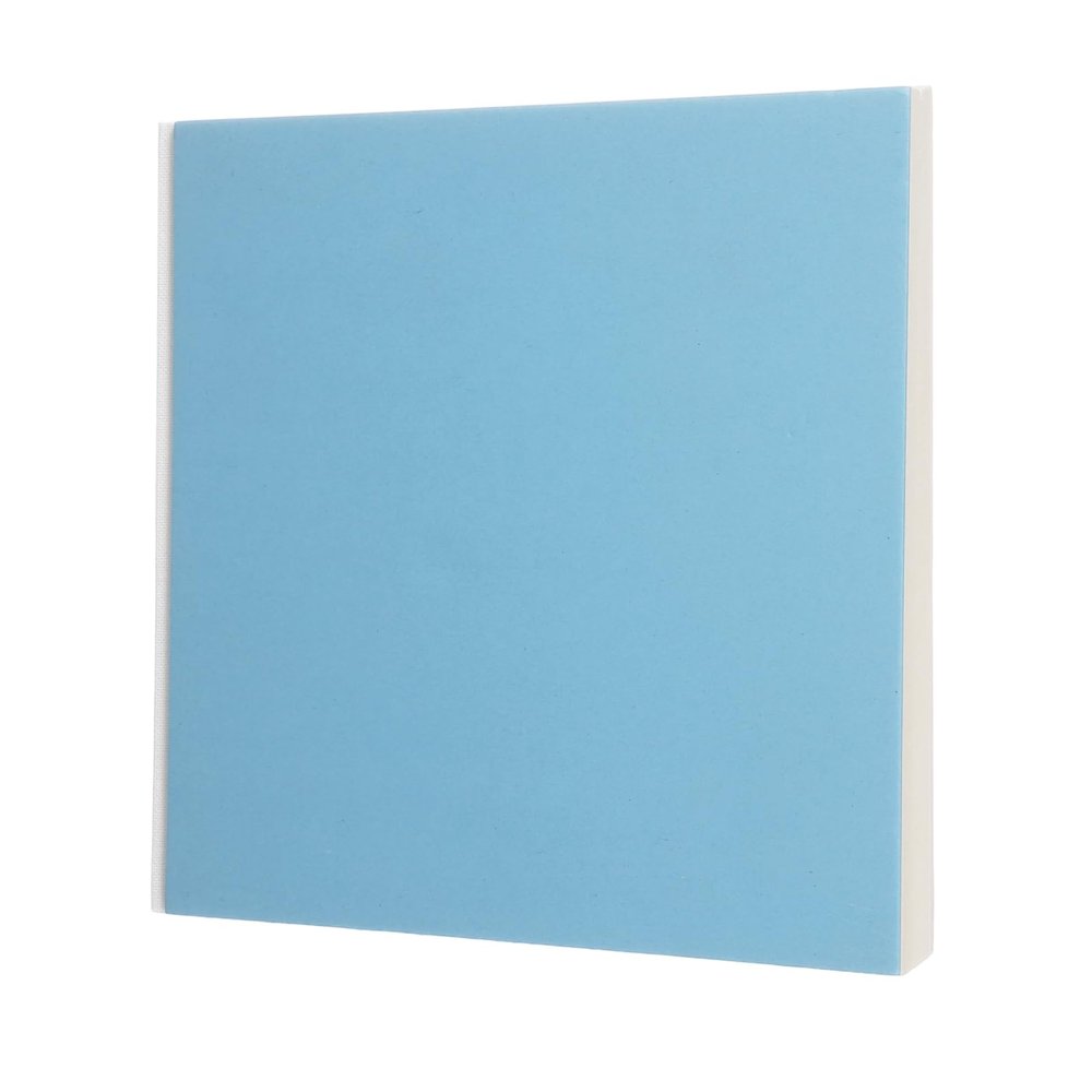 PATIKIL 6.9x6.9 Hardcover Pocket Watercolor Sketchbook, 50 Sheets/100 Pages 230GSM/110lb Blank Travel Journal Sketch Book for Writing Drawing Painting Designer Artist, Blue