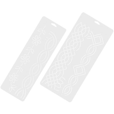 COHEALI 2Pcs Plastic Sewing Quilting Templates for Embroidery and Patchwork DIY Craft Stable Multi-Function Stencils for Precise Stitch Quilting and Clothing Crafting