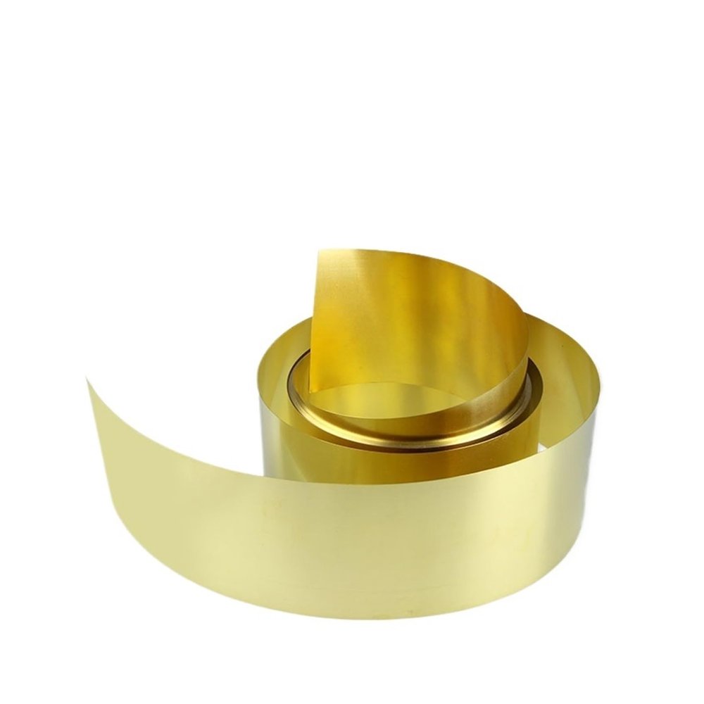 1Meter Brass Sheet Roll Thin 0.01mm-1mm Wide 10mm-200mm Metal Foil Plate(0.03mm x 100mm)
