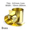 1Meter Brass Sheet Roll Thin 0.01mm-1mm Wide 10mm-200mm Metal Foil Plate(0.03mm x 100mm) view 2