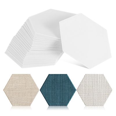 HOMOBABE 100 Pcs Hexagon Quilting Paper Templates Coated Craft for Patchwork Sewing Sturdy Paper Piecing Shapes for Creative Quilt Patterns