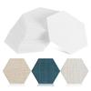 HOMOBABE 100 Pcs Hexagon Quilting Paper Templates Coated Craft for Patchwork Sewing Sturdy Paper Piecing Shapes for Creative Quilt Patterns view 1