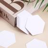 HOMOBABE 100 Pcs Hexagon Quilting Paper Templates Coated Craft for Patchwork Sewing Sturdy Paper Piecing Shapes for Creative Quilt Patterns view 4