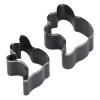Leather Cutting Die Set Premium Alloy Steel Ghost Shaped Manual Stamping Punching Cutter for Leather Crafting and DIY Projects 2Pcs with Storage Box view 4