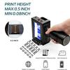 OKANEN Embossing Machine, Metal Suitcase 12.7/25.4mm Handheld Inkjet Printer 28 Languages Bar Batch Code Date Number Expiry Date Label(with 1 ink-12.7mm) view 3