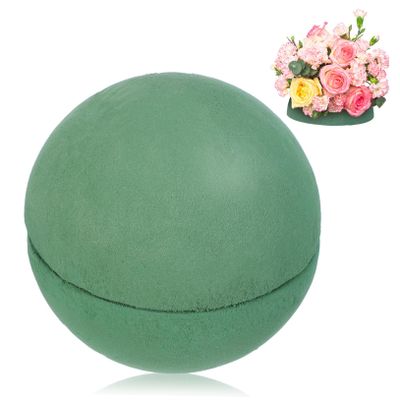 HOODANCOS 2pcs Floral Foam Half Balls Sturdy Dry Spheres for Artificial Flower Arrangements Wedding Centerpieces Craft Decoration