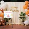 Black Easel Stand for Signs, 4-Tier Height Metal Standing Easel with Adjustable Chain, Heavy Duty Art Easel for Painting, Wedding Sign, Party, Posters & Commercial Display view 4