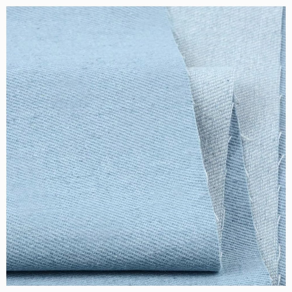 12OZ Denim Fabric 59 Inch Cotton Material for Sewing Quilting Clothes Fabric DIY Craft Wrapping Hair Sewing Accessories Holiday Decor(Blue 2,10x1.5M)