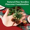 20PCS Artificial Pine Picks, Lightweight Mini Pine Needles Branches with Berry for Crafts Christmas Tree DIY Garland Holiday Wreath view 3