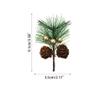 20PCS Artificial Pine Picks, Lightweight Mini Pine Needles Branches with Berry for Crafts Christmas Tree DIY Garland Holiday Wreath view 4