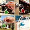 Epsubli 120 Pcs Sublimation Keychain Blanks Ornament bulk Double sided Heat Press Printing MDF Sublimation Blank keychain 40 pcs MDF blanks with 80 Fixing Clips and Key Rings (Heart) view 4