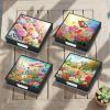 POETRYDRAW 4 Pcs Diamond Art Painting Kit Note Box, Diamond Art Notecard Box Sticky Note Holder for Adults Memo Pad Holder, Contains 160 Sheets of Paper (Flower) view 2