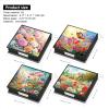 POETRYDRAW 4 Pcs Diamond Art Painting Kit Note Box, Diamond Art Notecard Box Sticky Note Holder for Adults Memo Pad Holder, Contains 160 Sheets of Paper (Flower) view 3