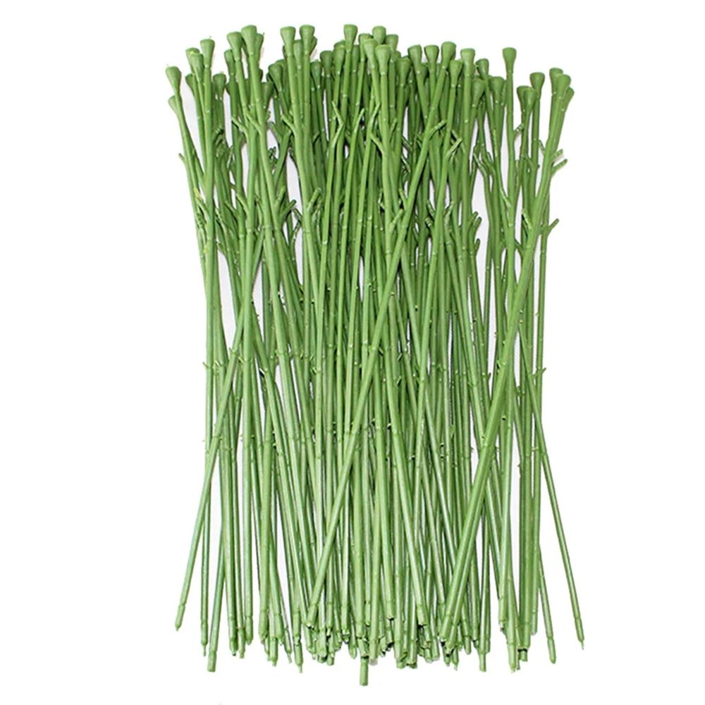 Floral Wire 50 Pcs Stalks for Artificial Flower Heads Florist Craft Project Accessories Stem Wire