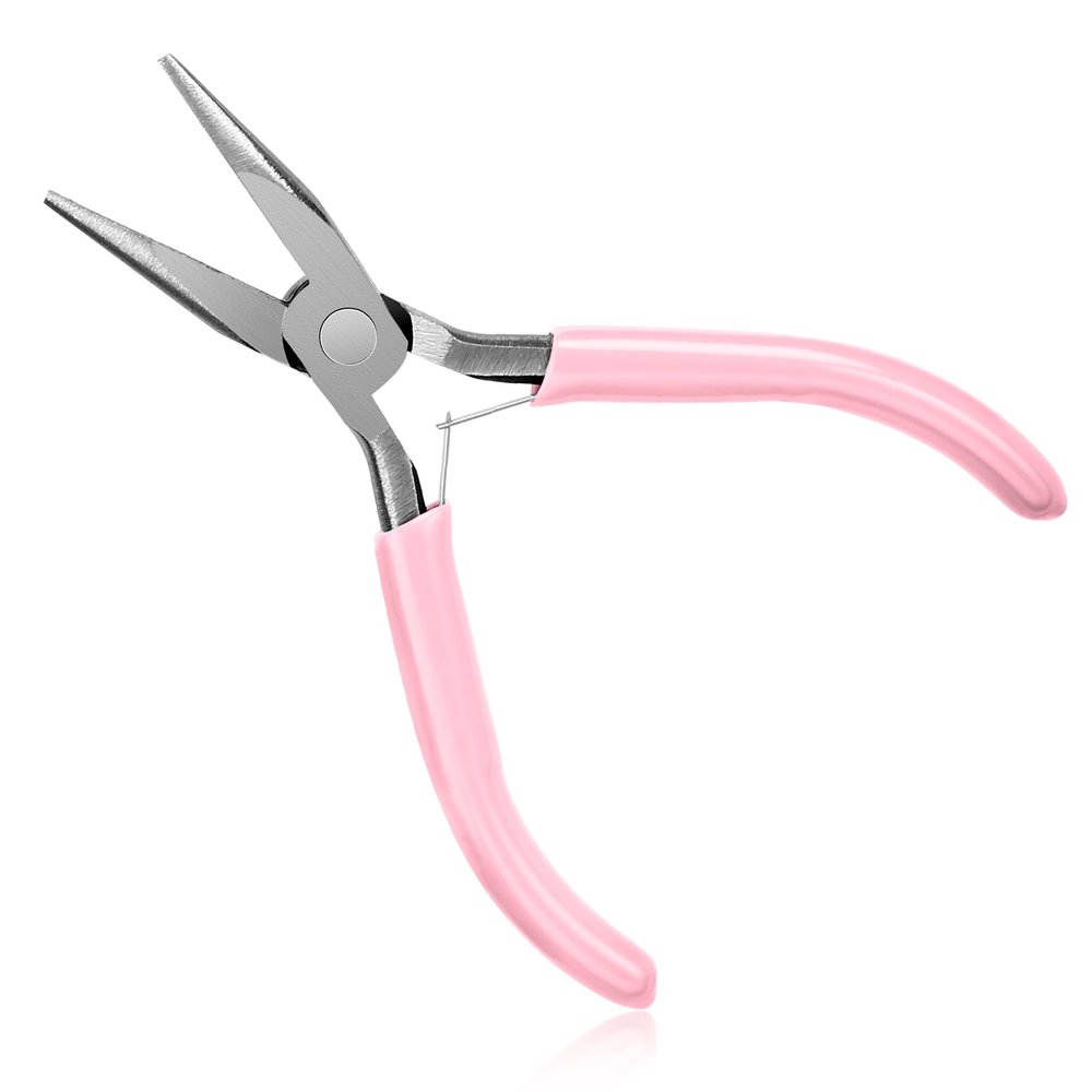 5 Inch Long Nose Pliers Mini Pliers Mini Needle Nose Plier for Jewelry Making, Comfort Grip Handle Craft Plier for Electronics Repair Supplies Wire Beading Hobby
