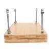 Qudinip Book Press, Bambusoideae Detachable Portable Binding Press with 4 Embedded Grooves for Hand Binding Paper Flattening Embossing Creating Plant Specimens view 1