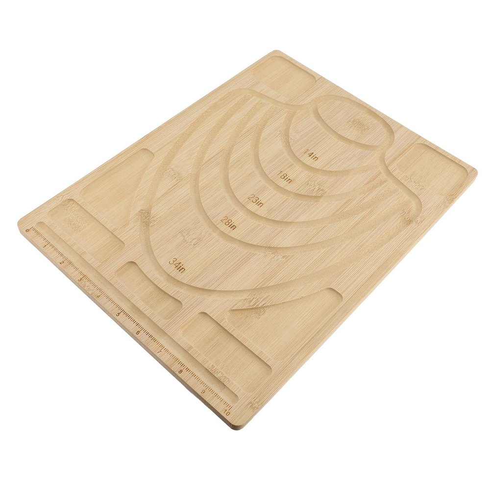 SUNGOOYUE Accurate Beading Board Jewelry Making Beading Tray Necklace Kit for Artists and DIYers Bambusoideae Material