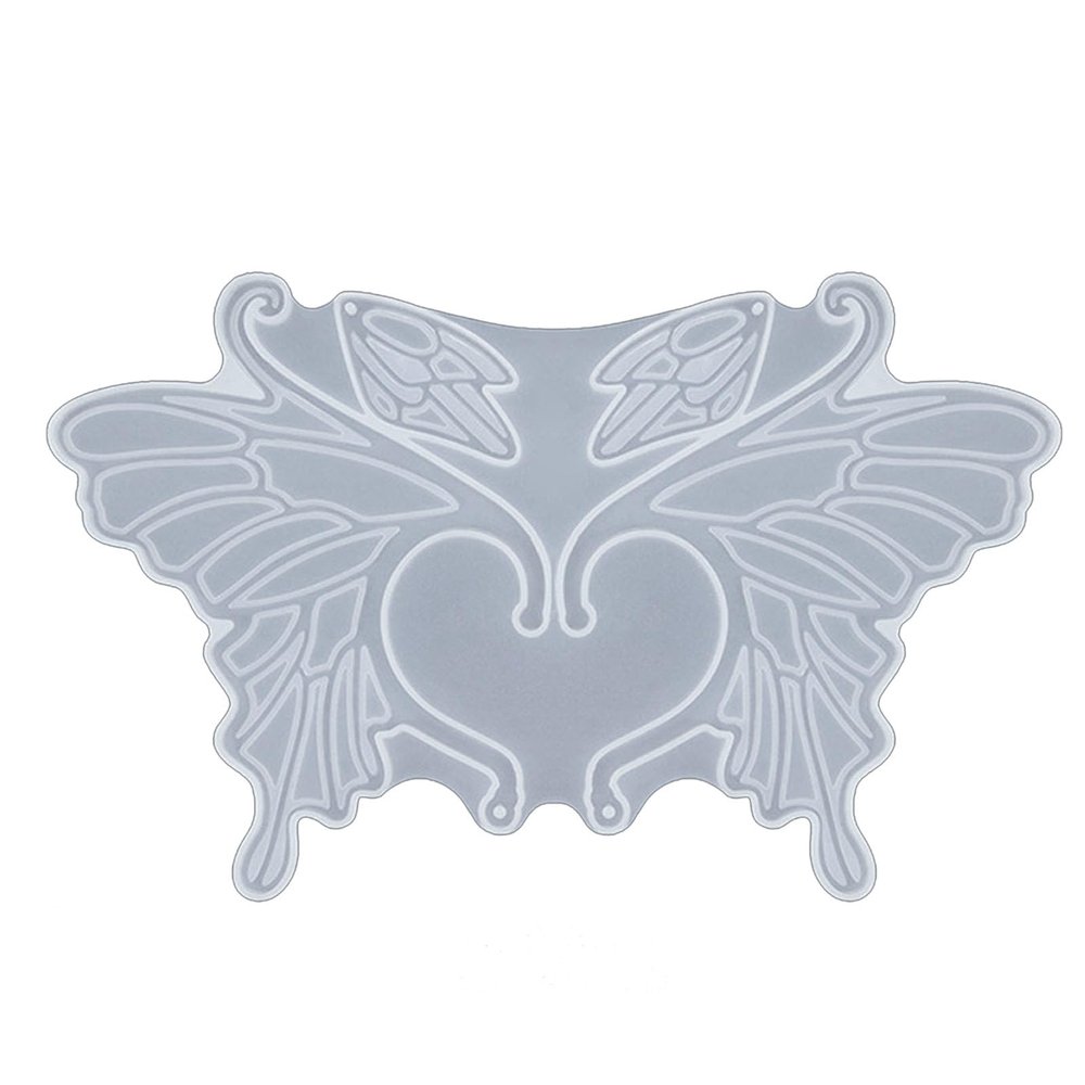 Ear Clip Silicone Mold Butterfly Fairy Wing Piercing Earrings Crystal Epoxy Resin Molds Ear Covers Jewelry