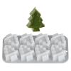 Christmas Tree Candle Moulds,1PC 8 Cavity Christmas Candle Moulds for Candle Making,Chocolate Candy Cake Muffin Jelly Baking Mold Soap Mould for Home Party Decoration DIY Crafts (Xmas Tree) view 1