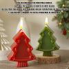 Christmas Tree Candle Moulds,1PC 8 Cavity Christmas Candle Moulds for Candle Making,Chocolate Candy Cake Muffin Jelly Baking Mold Soap Mould for Home Party Decoration DIY Crafts (Xmas Tree) view 3