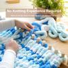 39'' Chunky Blanket Loom, Installation Free Knitting Loom for Beginners, Foldable Hand Knitting Yarn Chunky Blanket Kit for DIY Throw Blankets, Wooden Weaving Loom Craft Tools view 4