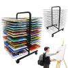 Art Drying Rack with 26 Removable Shelves, Double-Sided A3 Painting Drying Rack on 4 Casters, Ideal Art Organizer for Kids, Classrooms & Art Studios view 1