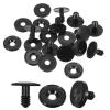 MECCANIXITY 10Set 12mm 1/2" Doll Joints, Plastic Removable Animal Joints Connector Engage Bolt Doll Making Supplies for Bear Limbs Head Joint DIY, Black view 1